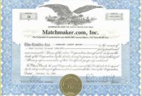 Simple Corporate Share Certificate Template