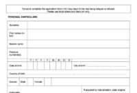 Simple Fillable Birth Certificate Template