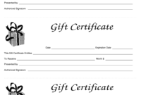 Simple Fishing Gift Certificate Editable Templates