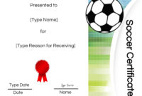 Simple Football Certificate Template