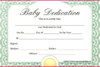 Simple Free Printable Baby Dedication Certificate Templates
