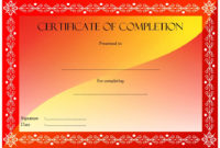 Simple Free Training Completion Certificate Templates