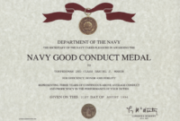 Simple Good Conduct Certificate Template
