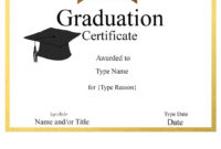 Simple Grade Promotion Certificate Template Printable