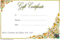Simple Massage Gift Certificate Template Free Download