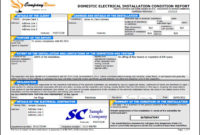 Simple Minor Electrical Installation Works Certificate Template