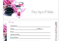 Simple Nail Salon Gift Certificate