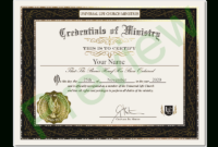 Simple Ordination Certificate Templates