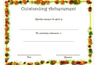 Simple Outstanding Student Leadership Certificate Template Free