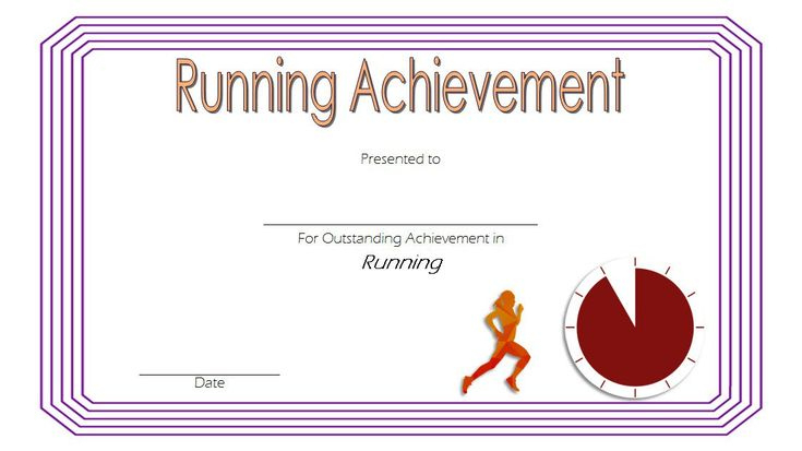 Simple Running Certificates Templates Free