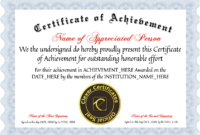Simple Science Achievement Certificate Template Ideas