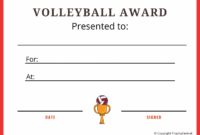 Simple Table Tennis Certificate Template Free