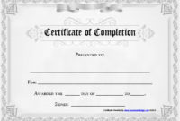 Stunning Anger Management Certificate Template Free