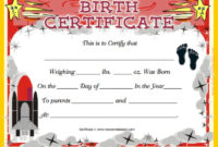 Stunning Birth Certificate Fake Template