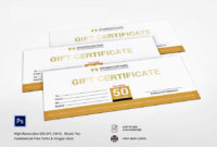 Stunning Birthday Gift Certificate Template Free 7 Ideas