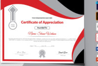 Stunning Certificate Of Appreciation Template Doc