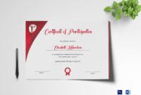 Stunning Certificate Of Participation Word Template