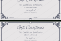 Stunning Elegant Gift Certificate Template
