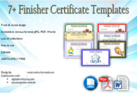 Stunning Finisher Certificate Template 7 Completion Ideas