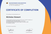 Stunning Free Training Completion Certificate Templates