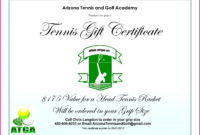 Stunning Golf Certificate Template Free