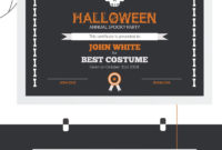 Stunning Halloween Certificate Template