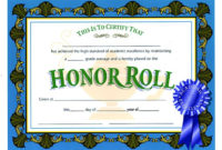 Stunning Honor Award Certificate Templates