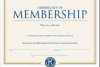 Stunning Life Membership Certificate Templates