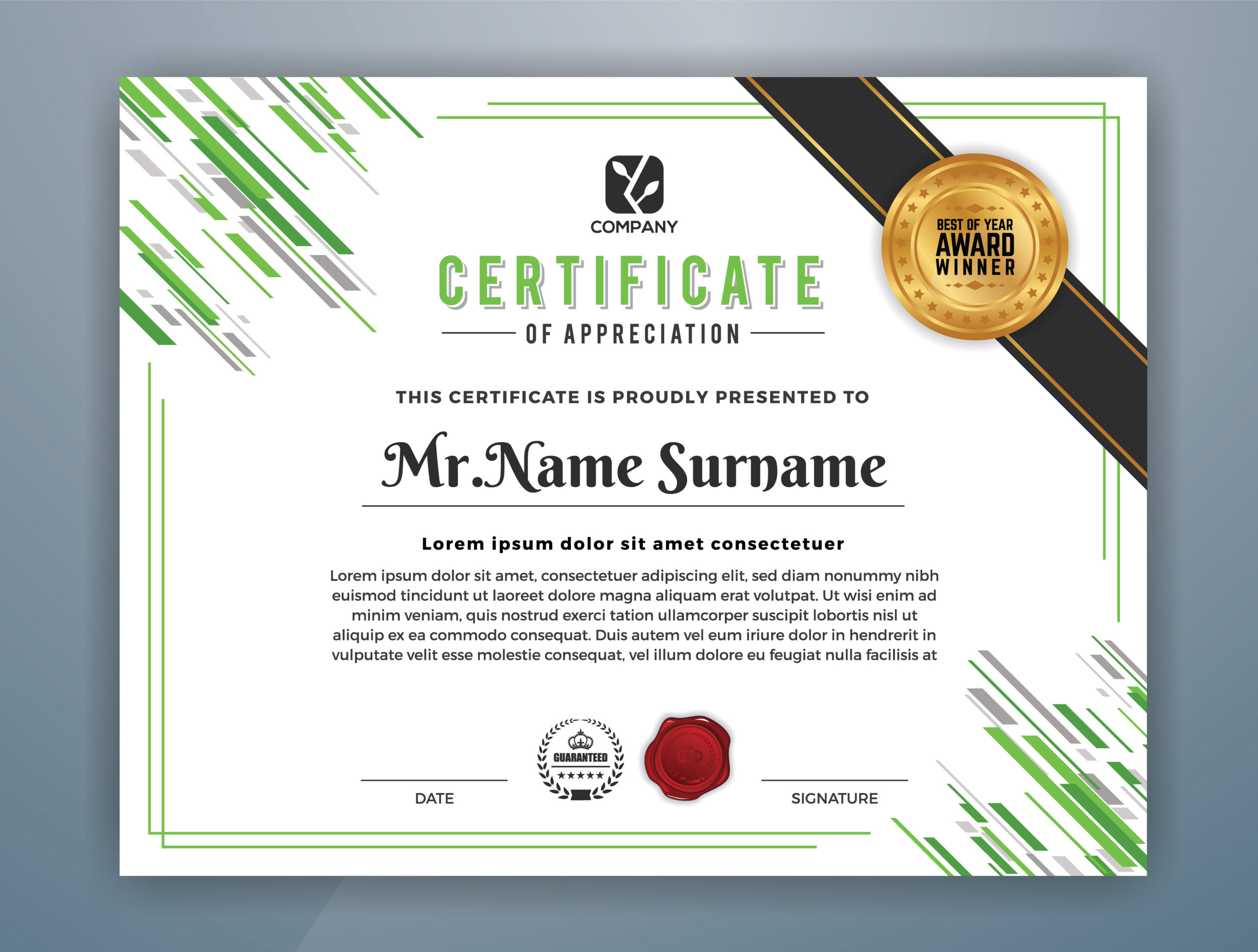 Stunning Professional Certificate Templates For Word