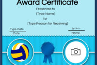 Stunning Sports Award Certificate Template Word