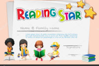 Stunning Star Reader Certificate Template Free