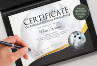 Top Bowling Certificate Template