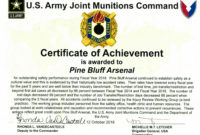 Top Certificate Of Achievement Army Template