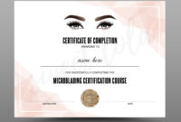 Top Completion Certificate Editable