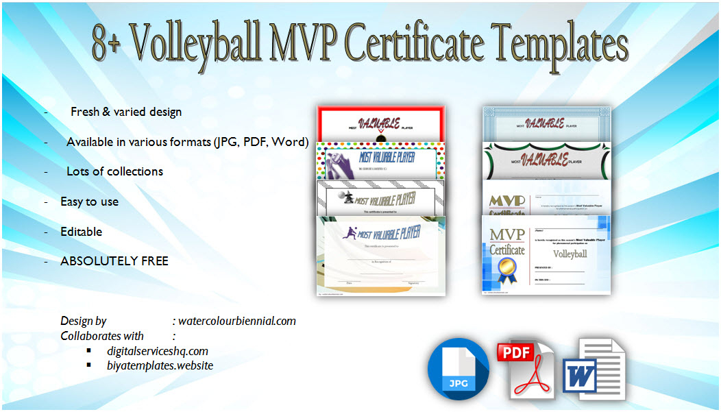 Top Download 7 Basketball Mvp Certificate Editable Templates