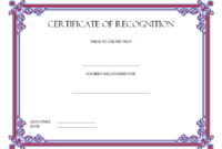 Top In Appreciation Certificate Templates