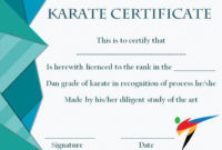Top Karate Certificate Template