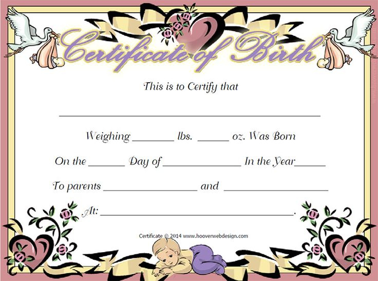 Top Novelty Birth Certificate Template