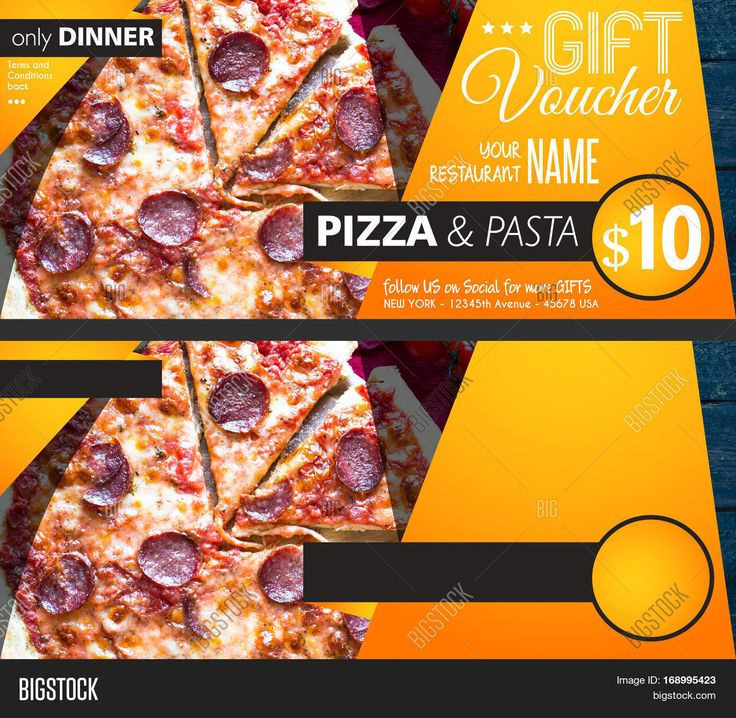 Top Pizza Gift Certificate Template