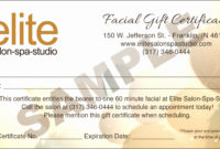 Top Salon Gift Certificate Template