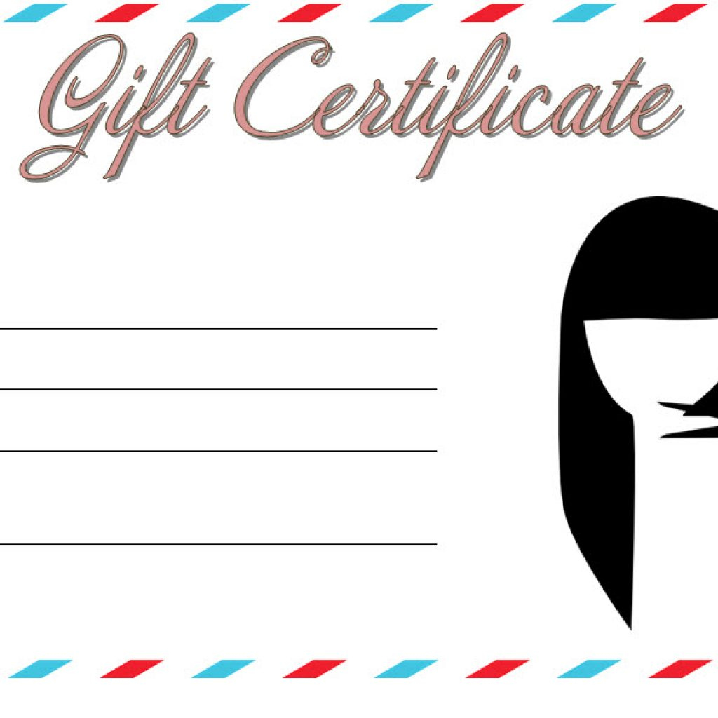 Top Salon Gift Certificate Template