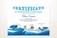 Top Swimming Award Certificate Template
