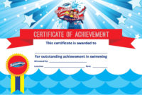 Top Swimming Certificate Template