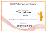 Top Volunteer Certificate Templates
