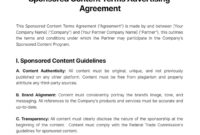 Free Online Advertising Agreement Template