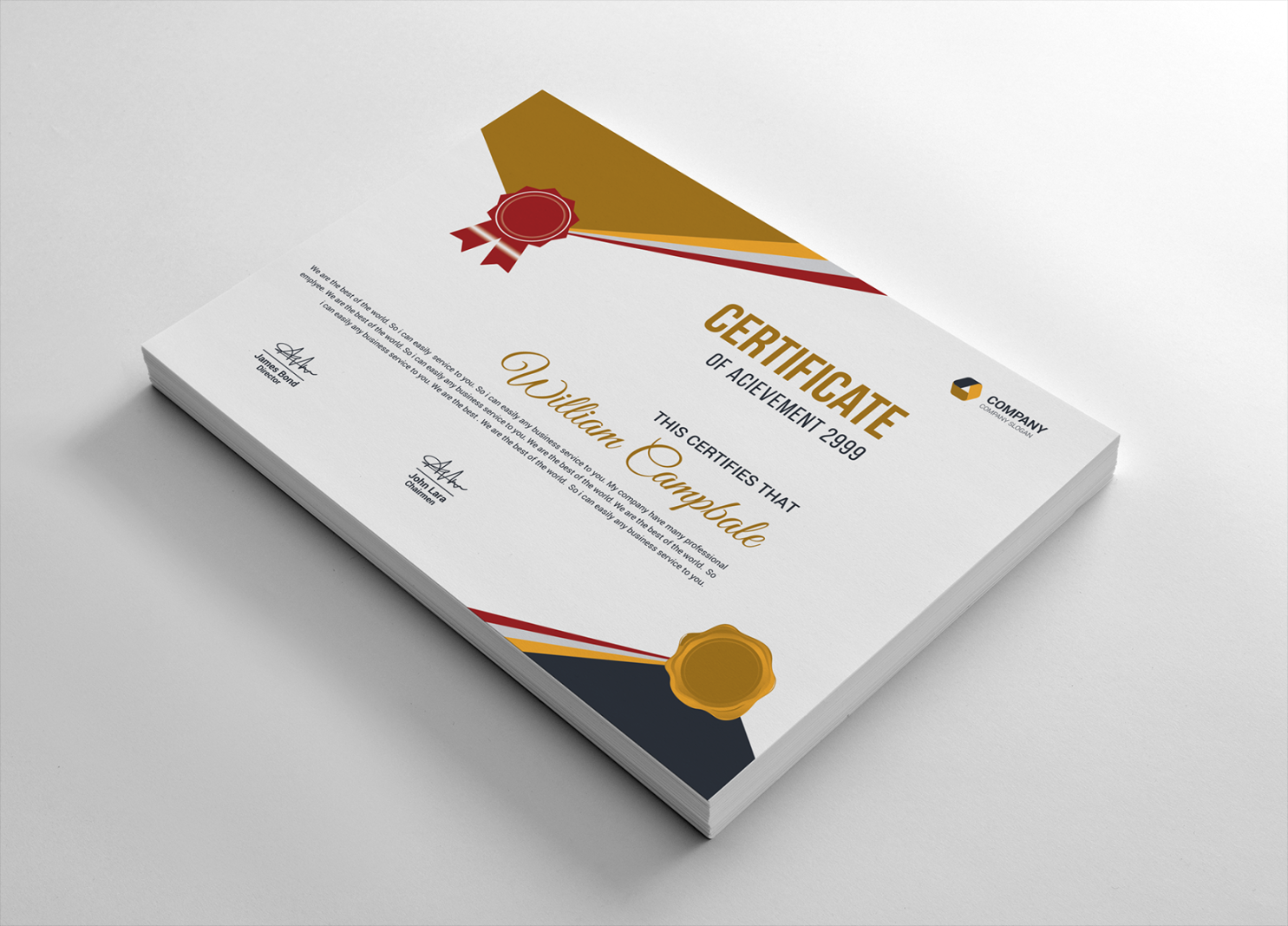 Angel Corporate Certificate Template