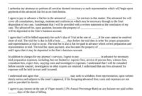 Legal Representation Agreement Template