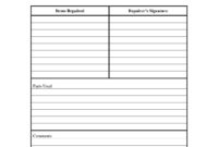 Mechanic’s Work Order Template