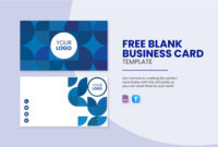 Blank Business Card Template Download: A Professional Foundation For Your Brand