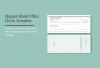 Blank Check Templates For Microsoft Word: A Comprehensive Guide